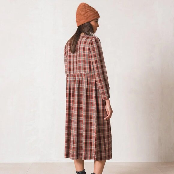 Indi & Cold  Tartan Checkered Dress ~ Lychee BLOWOUT - Picture 2 of 2